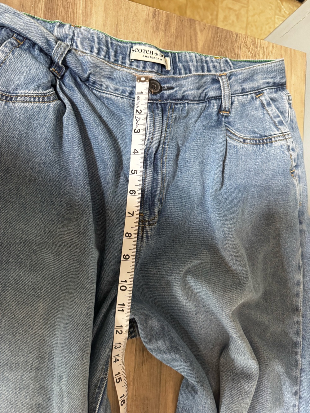 Scotch & Soda Light Blue Wide-Leg Denim Jeans - Picture 8 of 11